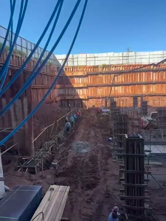 Visão geral do canteiro